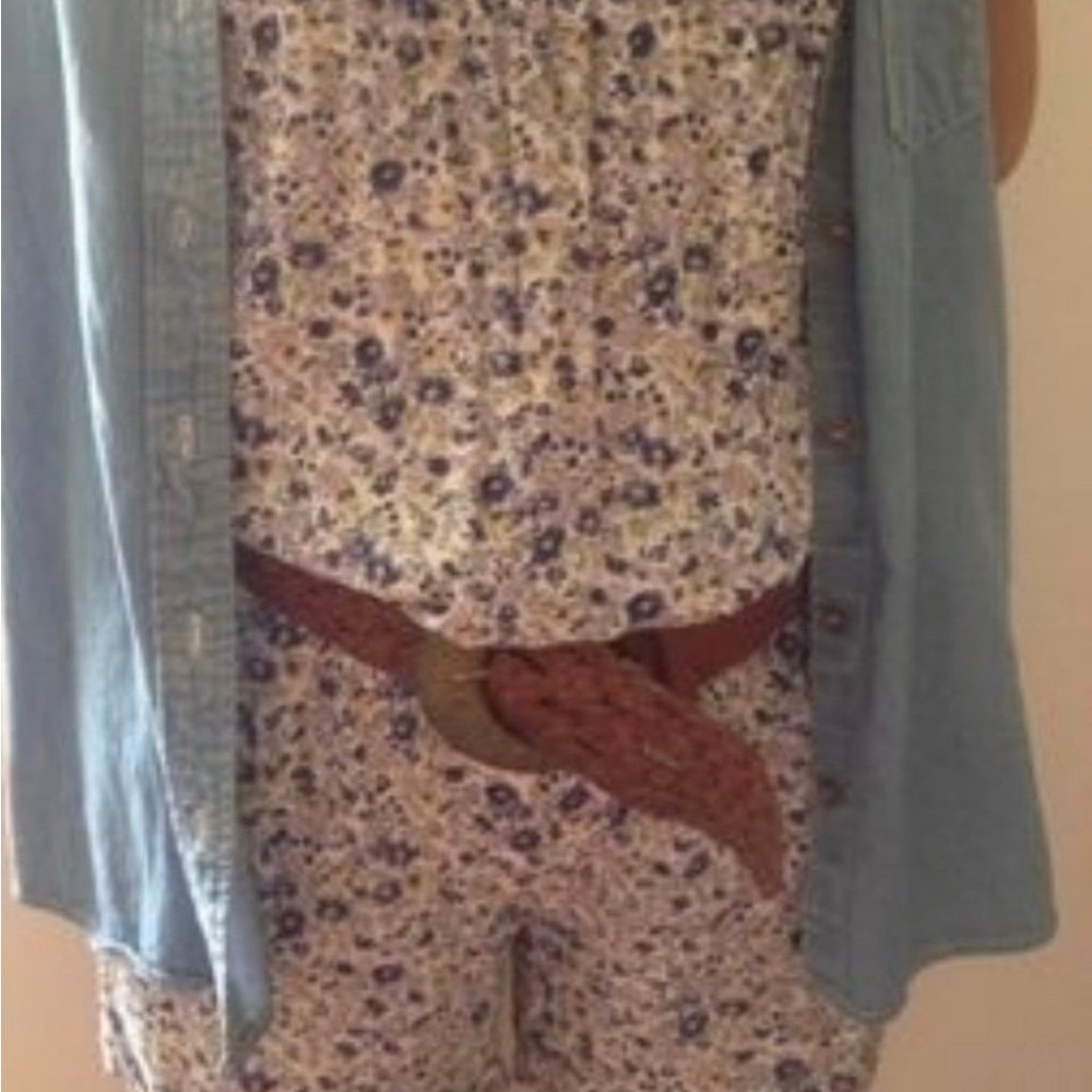 ZARA romper flower print jump suit XS